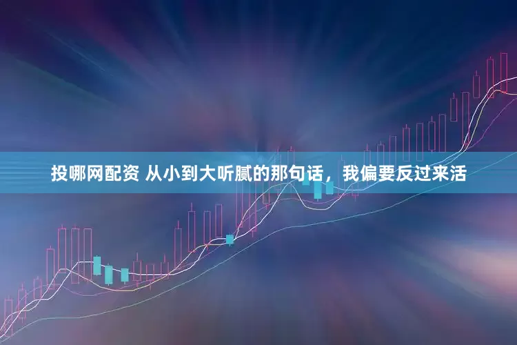 投哪网配资 从小到大听腻的那句话，我偏要反过来活